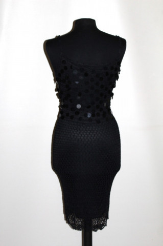 Rochie de ocazie paiete negre anii ’90 - Img 2