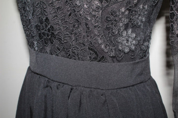 Rochie de seară cu bust din dantelă – repro anii ’70 - Img 8