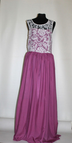 Rochie de seară retro cu bust din dantelă – repro anii ’70