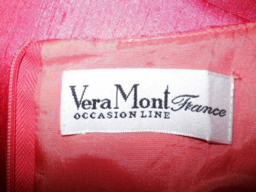 Rochie de seara vintage roz "Vera Mont" anii '70