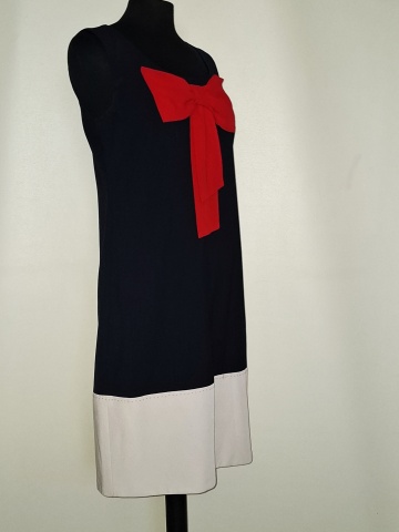 Rochie fundă roșie repro anii 60 - Img 4