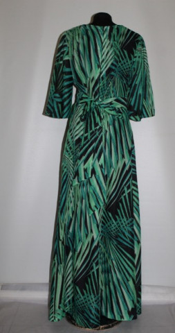 Rochie maxi jungle print anii '70