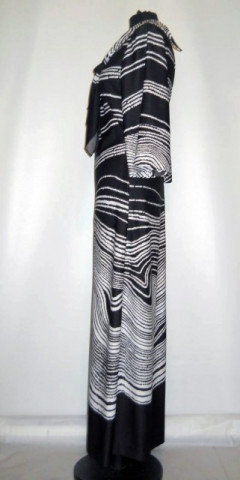 Rochie maxi model grafic anii '60