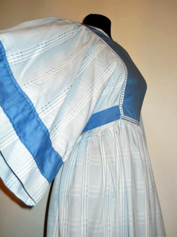 Rochie maxi vintage patratele stil hippie anii '60 - '70
