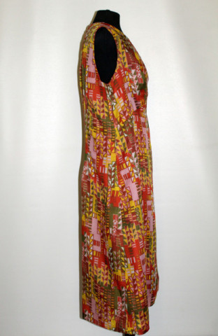 Rochie mod vintage print anii ‘60