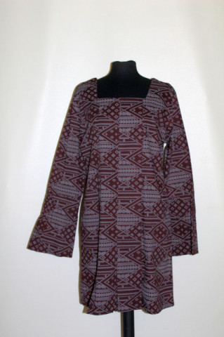 Rochie print punctiform pictat repro anii 70