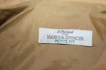 Rochie retro stil safari anii ’90 – bej-caramel, Marks & Spencer - Img 7