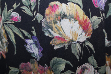 Rochie talie joasă print floral anii 80