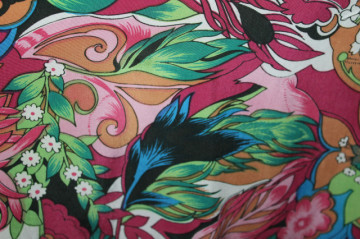 Rochie vintage anii ’60 cu print crizanteme  - Img 7