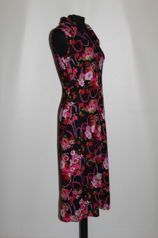 Rochie vintage cu flori multicolore anii '70
