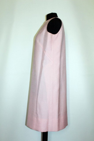 Rochie vintage din stofa roz anii '60