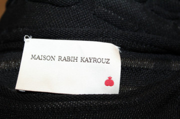 Rochie vintage Maison Rabih Kayrouz – tricot minimalist negru - Img 7