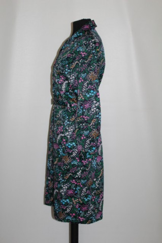 Rochie vintage  print floral multicolor anii ‘ 60