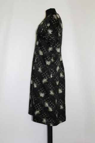 Rochie vintage print frunze anii '60