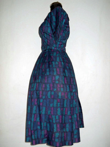 Rochie vintage  print grafic anii '50