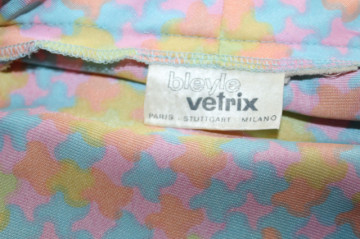 Rochie vintage print grafic pastel anii ‘60 - Img 7