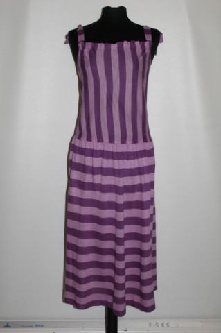 Rochie vintage violet cu dungi anii '70