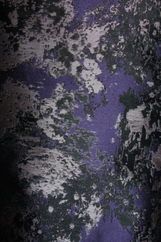 Tunică brocart violet cu model abstract – vintage anii ’70 - Img 2