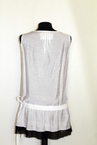 Bluza din organdi si paiete repro anii '70