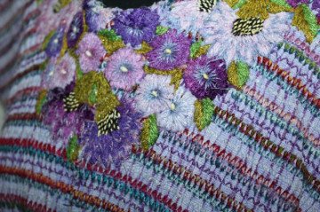 Bluza hippie din tapiserie violet – vibe boem anii ’70 - Img 6