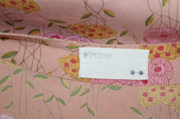 Bluză roz print floral repro anii 70