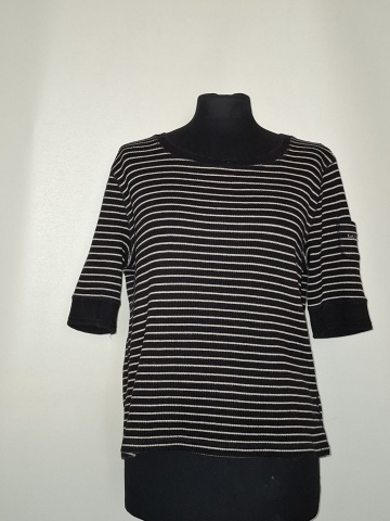 Bluză tricot Ralph Lauren, bleumarin cu alb