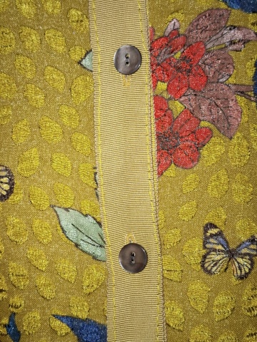 Bluza Wu’Side cu spate fluturi și flori – gri multicolor, vintage - Img 4