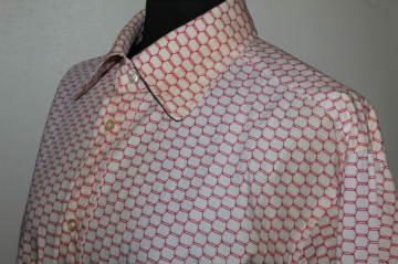 Cămașă bărbătească Tom Tailor cu print fagure – casual clasic  - Img 4