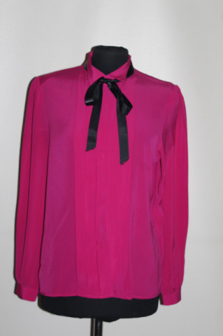 Cămașă fucsia mânecă lungă – anii ’80‑’90