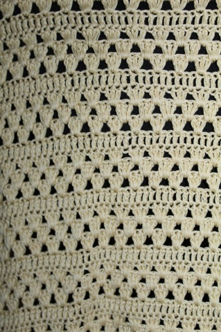 Cardigan vintage din crochet galben pai – anii ’40, realizat manual - Img 5