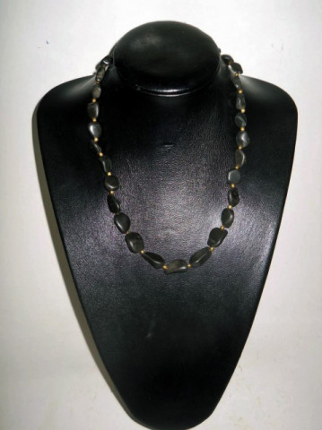 Colier vintage agate negre anii '30