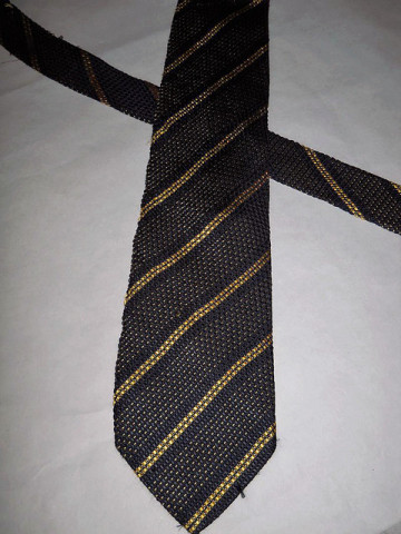 Cravata vintage din matase naturala tesuta "Burberrys" anii '70