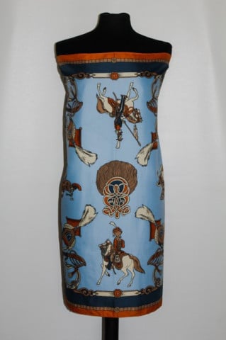 Esarfa print cavalerie anii '80