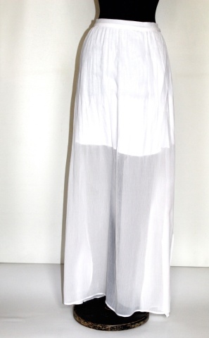 Fustă maxi albă Mango – crepe georgette, stil fluid