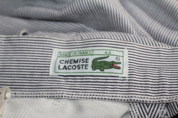 Fustă stil nautic Lacoste – dungi albastre retro ’90 - Img 7