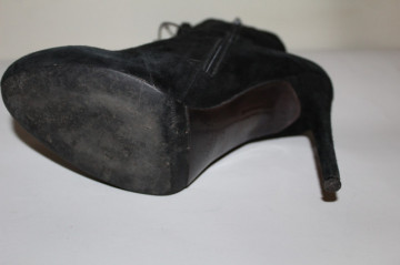 Ghete negre Christhelen B. – piele întoarsă  - Img 5