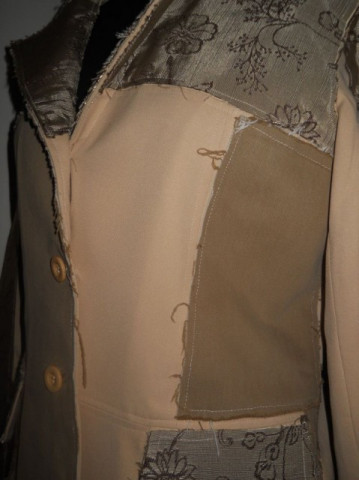 Jacheta retro aplicatii jacquard anii '90