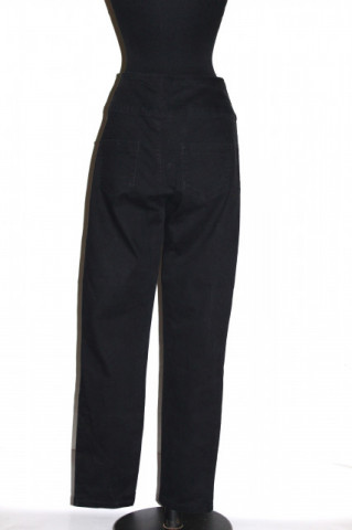 Jeans negru Pieces din denim subțire cu talie înaltă – skinny fit - Img 2