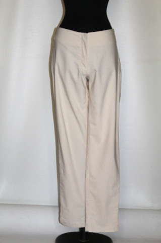 Pantaloni crem clasici – vintage anii ’90, model țigaretă - Img 2
