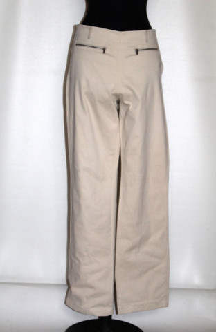 Pantaloni retro Max Trend – anii ’90, crem cu dungi fine