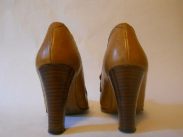 Pantofi maro franjuri anii '70