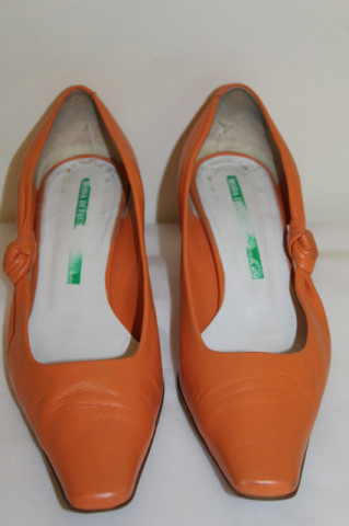 Pantofi portocalii Moda di Fausto
