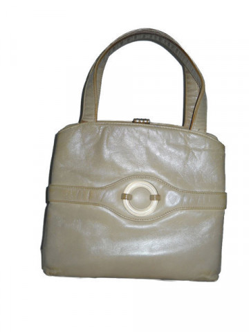 Poseta vintage crem anii '50