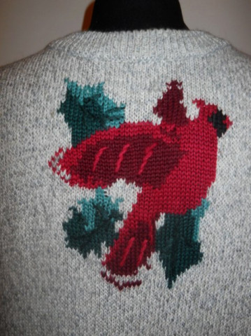 Pulover retro papagali anii '80