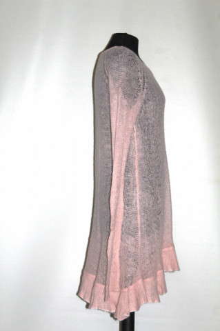 Pulover roz volănașe – vintage romantic Gina Tricot - Img 2