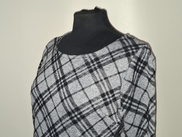 Rochie carouri repro anii ’70 – retro chic gri & negru - Img 5
