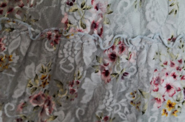 Rochie din dantela bleu print floral anii '90