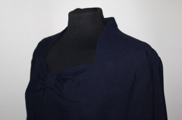 Rochie din stofa bleumarin anii '50