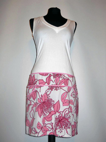 Rochie flori roz repro anii '70