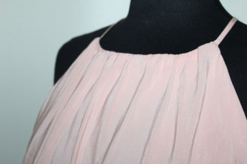 Rochie maxi roz antic repro anii 70